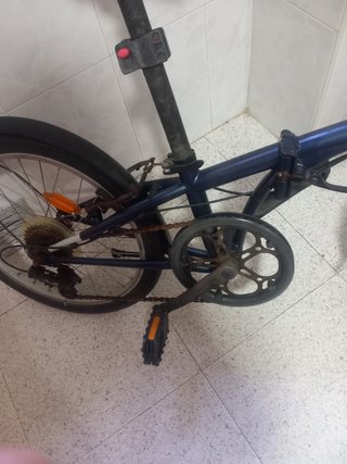 Bicicleta Plegable BTWIN Azul
