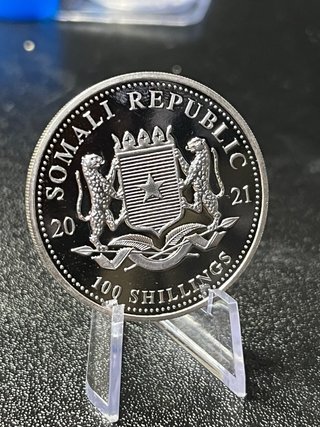 Moneda Plata Elefante Somalia 1 oz 2021