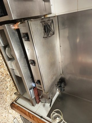 Plancha de gas profesional