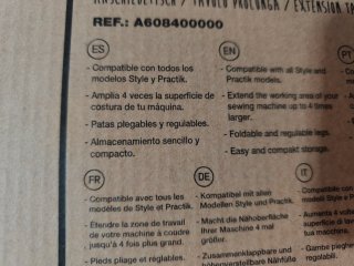Mesa Extensión Máquina Coser Alfa