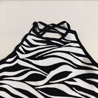 Vestido mini Bershka estampado cebra