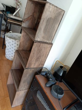 Cajas de madera apilables (Set de 4)