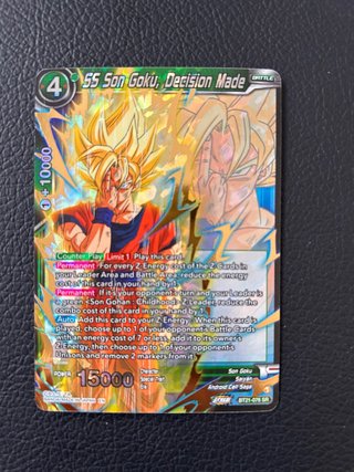 Carta SS Son Goku, Decision Made BT21-076 SR