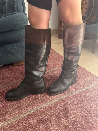 Botas altas mujer piel negras y marrones