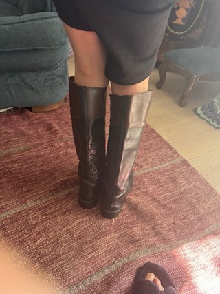 Botas altas mujer piel negras y marrones