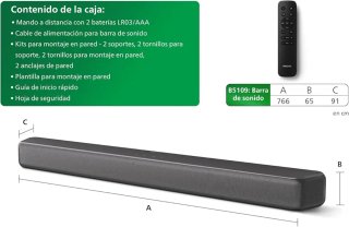 Philips TAB5109 Barra Sonido 2.0