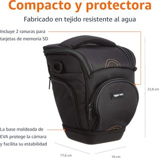 Amazon Basics bolso cámara impermeable acolchado