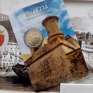 Malta 2026 Valletta y II-Kelb tal-Fenek Coin Card