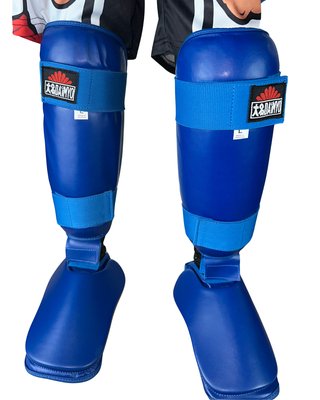 Espinilleras Kick Boxing Azul