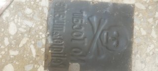 Chapa Antigua Peligro Muerte No Tocar