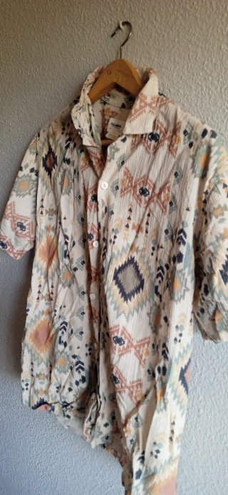 Camisa Pull&Bear Estampada Manga Corta
