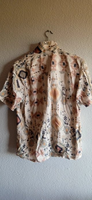 Camisa Pull&Bear Estampada Manga Corta