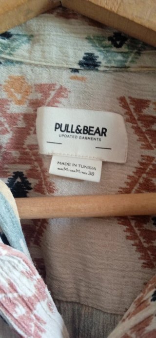 Camisa Pull&Bear Estampada Manga Corta