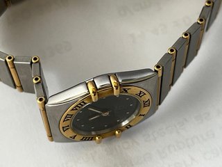 Omega Constellation Dama 22mm Negro/Oro