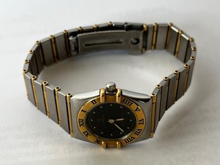 Omega Constellation Dama 22mm Negro/Oro