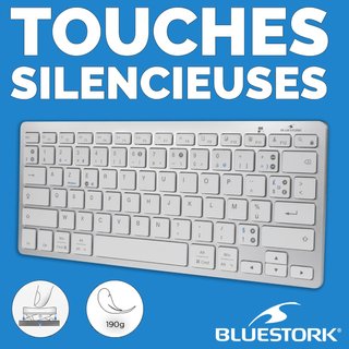 Bluestork teclado compacto inalámbrico azerty
