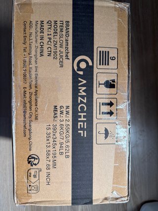Licuadora Amzchef ZM1902 Slow Juicer