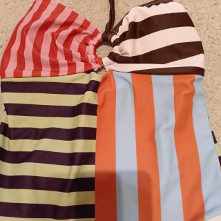 Bañador rayas colores mujer.Talla XS.Nuevo