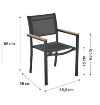 Mesa y 4 sillas de terraza