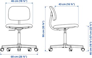 Silla giratoria oficina IKEA Bleckberget verde