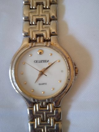 Reloj CELESEN Pulsera Oro y Plata