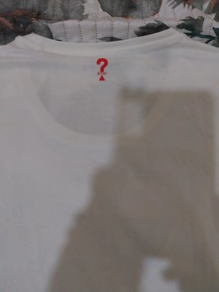 Camiseta Guess Blanca Talla XL Floral