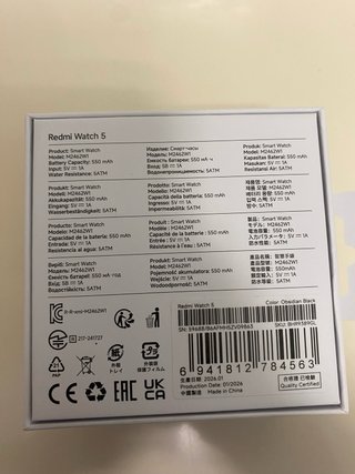 Redmi Watch 5 Negro Sin Usar