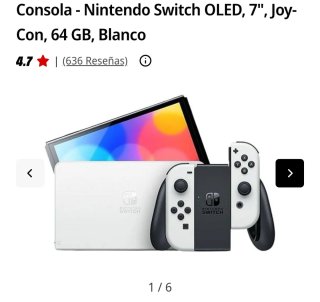 Nintendo Switch OLED Blanca 64GB