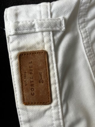 Pantalón vaquero blanco Cortefiel