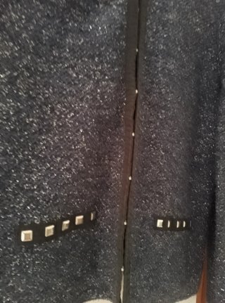 Chaqueta mujer, tipo Chanel, azul marino brillante
