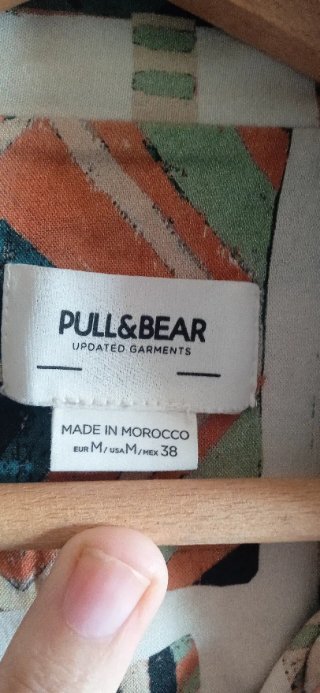 Camisa Pull&Bear Estampada Manga Corta