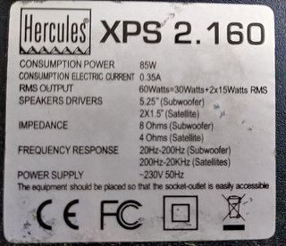 Parlantes Hercules 2.1