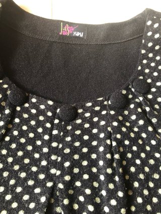 Vestido Yumi negro lunares y flores