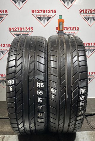 -175 55 15 T CONTINENTAL RUEDA AL 90% VIDA UTIL