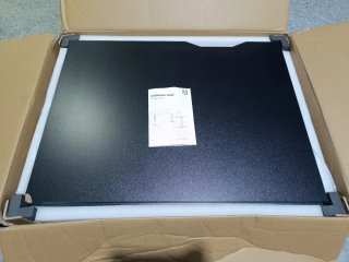 Escritorio Elevable L Negro 160x140cm