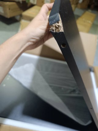 Escritorio Elevable L Negro 160x140cm