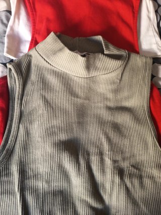 Lote 3 Tops Cuello Alto Sin Mangas