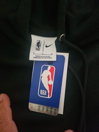 Felpa Nike NBA con cappuccio nera