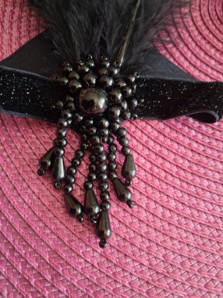 Set Fascia capelli + collana stile anni '20