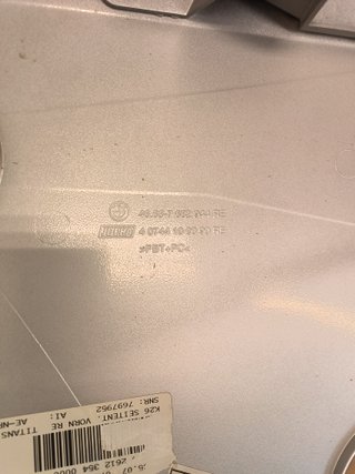 BMW R1200RT Carenado panel lateral plata cubierta