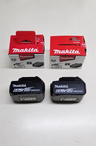 2 Batterie Makita 18V 6.0Ah BL1860B