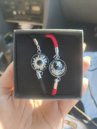 Pulseras de pareja Sol y Luna