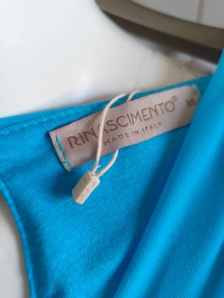 Vestito lungo turchese Rinascimento