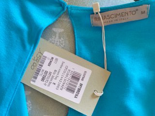 Vestito lungo turchese Rinascimento