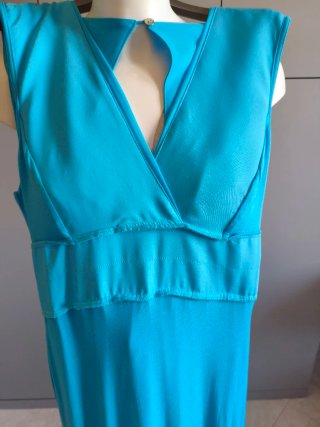 Vestito lungo turchese Rinascimento