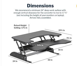 Mesa elevable Varidesk convertidor escritorio