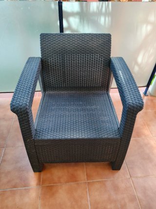 Conjunto Muebles Jardín  Negro
