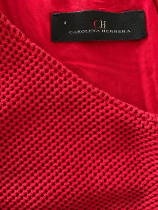 Vestido Rojo Carolina Herrera Talla M
