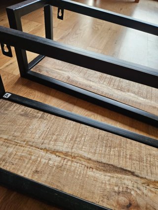 Estanterías industriales madera y metal