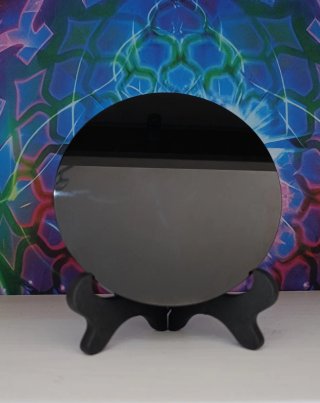 Espejo de obsidiana negra Disco de 12 cms